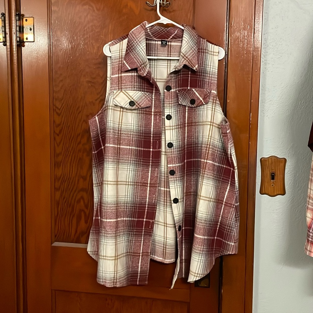 SHEIN flannel vest